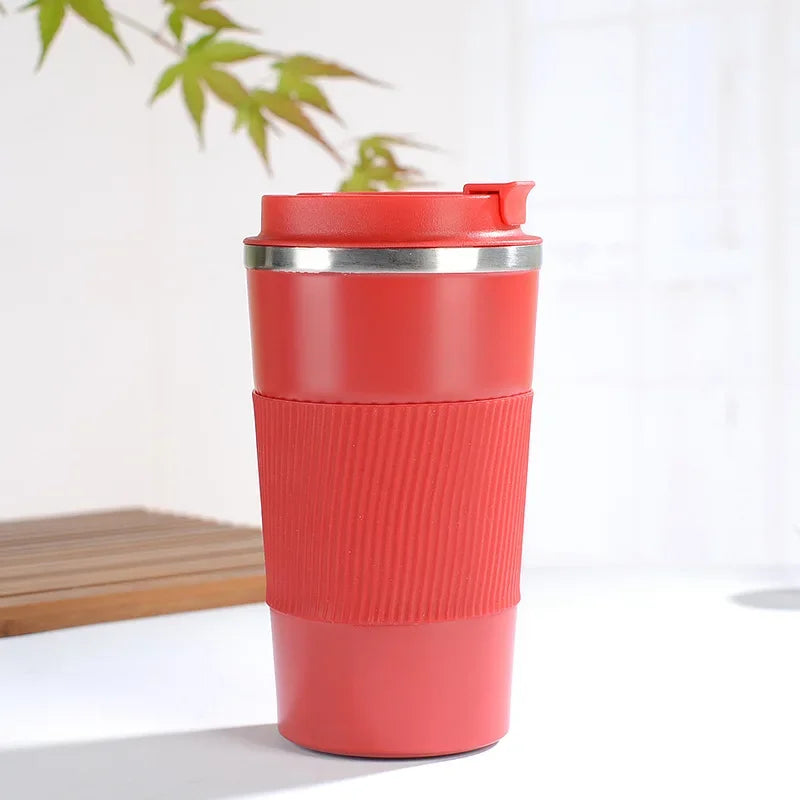 380/510ML Stainless Steel Coffee Cup Non-Slip Travel Thermal Mug