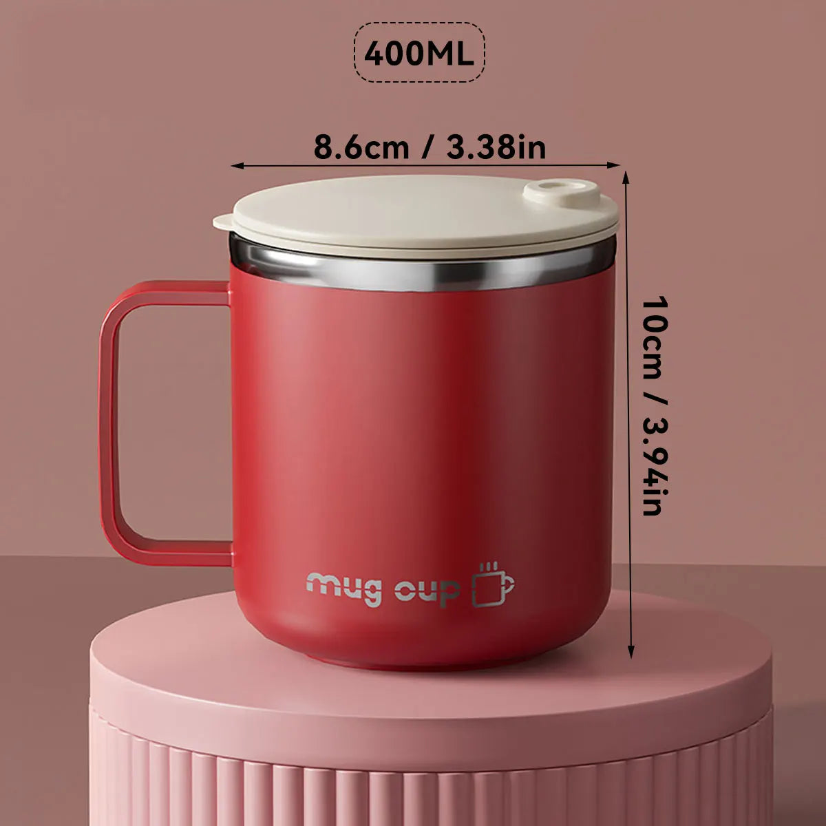 400ML Insulated Coffee Mug 304 Stainless Steel Double Wall Cup