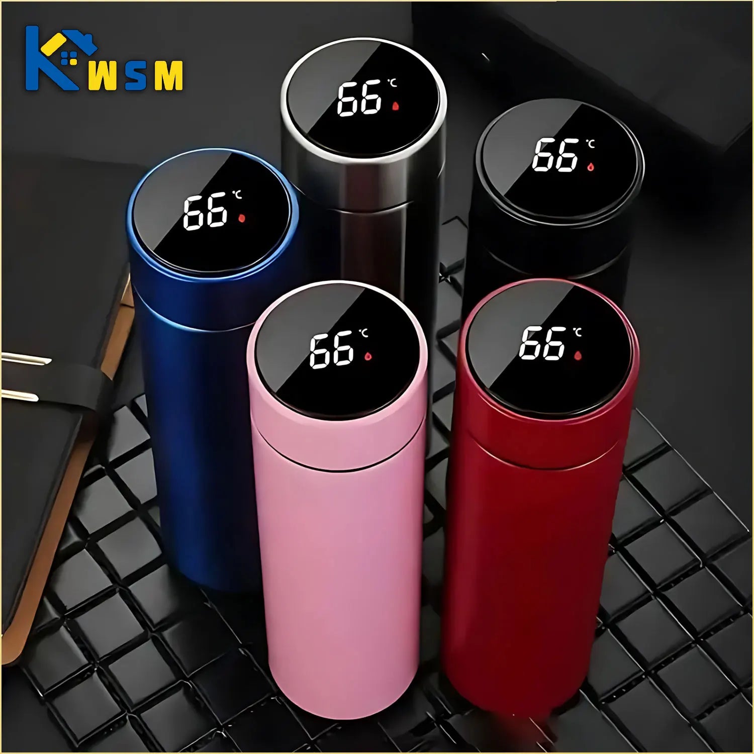 500ML Temperature Display Stainless Steel Smart Thermos Bottle