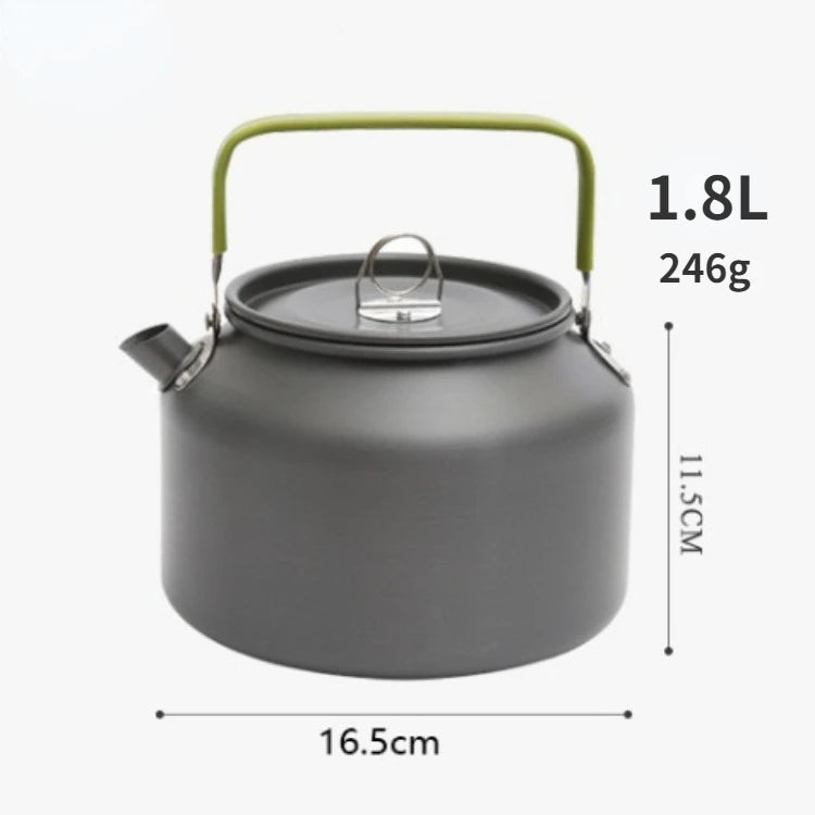 Portable Aluminum Camping Coffee & Tea Kettle Outdoor Cooking Pot