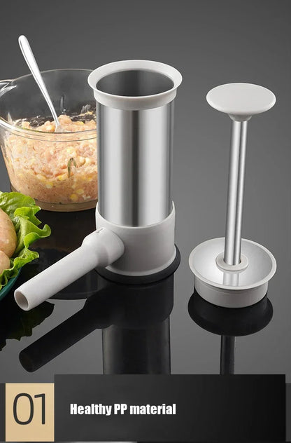 Stainless Steel Sausage Maker Meat Stuffer Homemade Sausage Tool