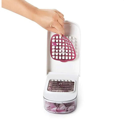 Vegetable Chopper with Storage Container Onion Fruit Dicer Cutter