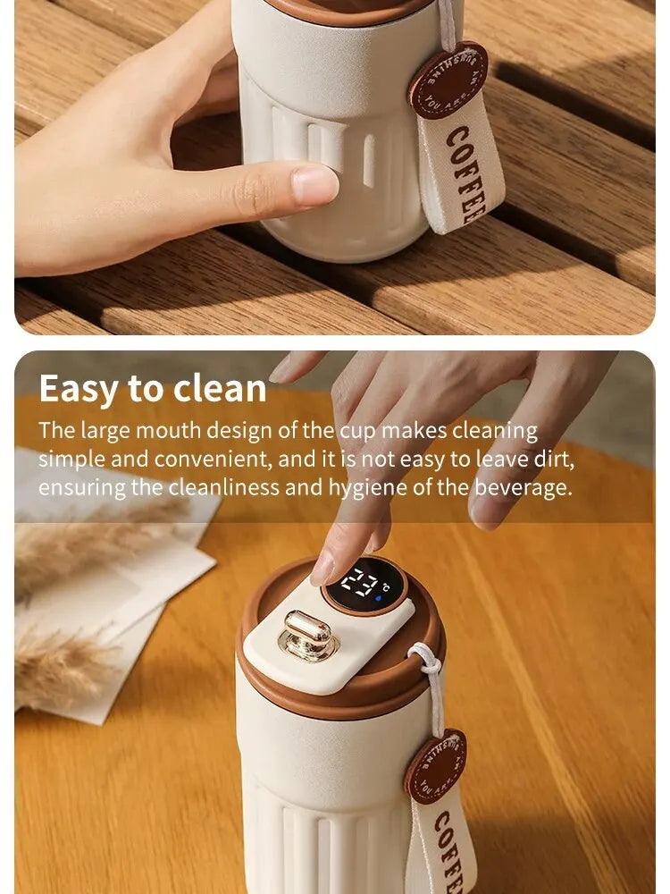 Smart Temperature Display Stainless Steel Insulated Coffee Cup