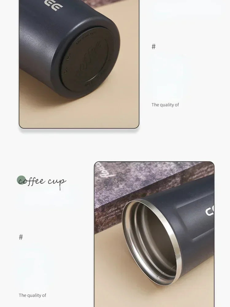 380/510ML Stainless Steel Travel Coffee Cup Leakproof Thermal Mug