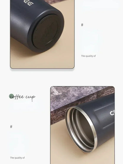380/510ML Stainless Steel Travel Coffee Cup Leakproof Thermal Mug