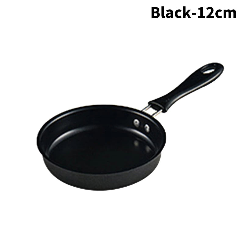 12CM Mini Frying Pan Stainless Steel Non Stick Egg Breakfast Pan