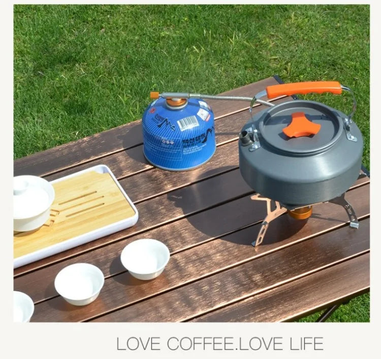 Portable Aluminum Camping Coffee & Tea Kettle Outdoor Cooking Pot