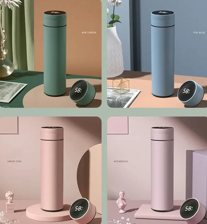 500ML Temperature Display Stainless Steel Smart Thermos Bottle