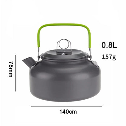 Portable Aluminum Camping Coffee & Tea Kettle Outdoor Cooking Pot