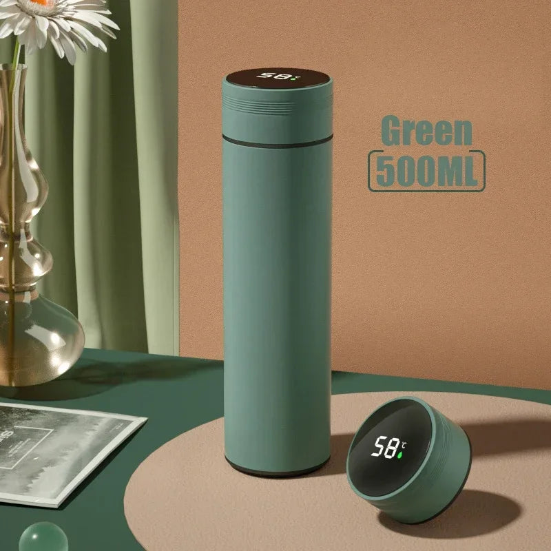 500ML Temperature Display Stainless Steel Smart Thermos Bottle