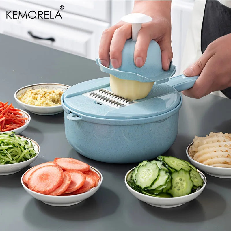 Multifunctional Vegetable Chopper Manual Fruit Slicer Grater Cutter