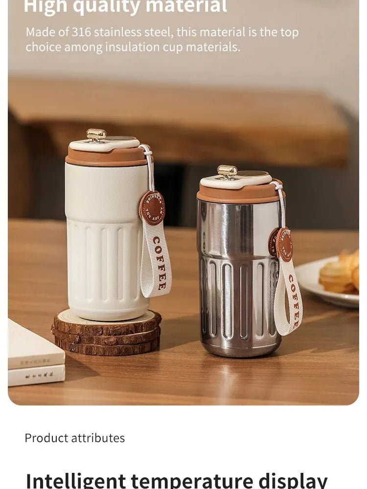 Smart Temperature Display Stainless Steel Insulated Coffee Cup