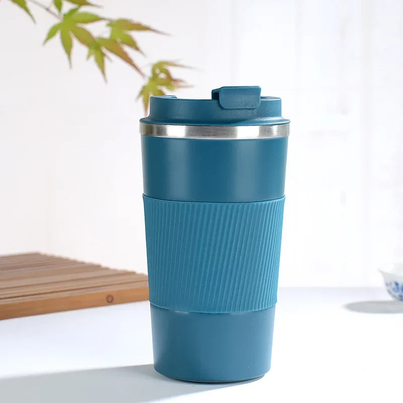 380/510ML Stainless Steel Coffee Cup Non-Slip Travel Thermal Mug