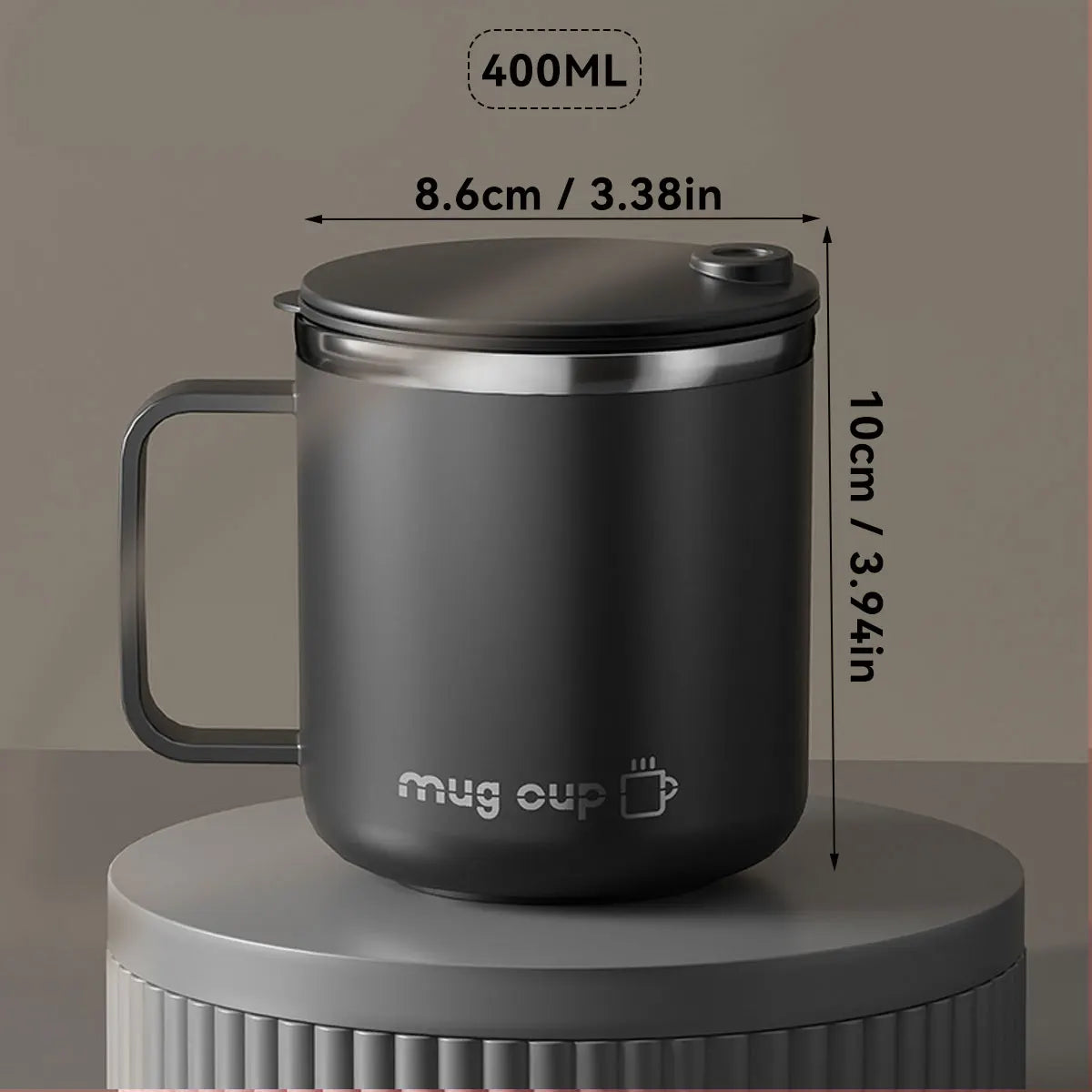 400ML Insulated Coffee Mug 304 Stainless Steel Double Wall Cup