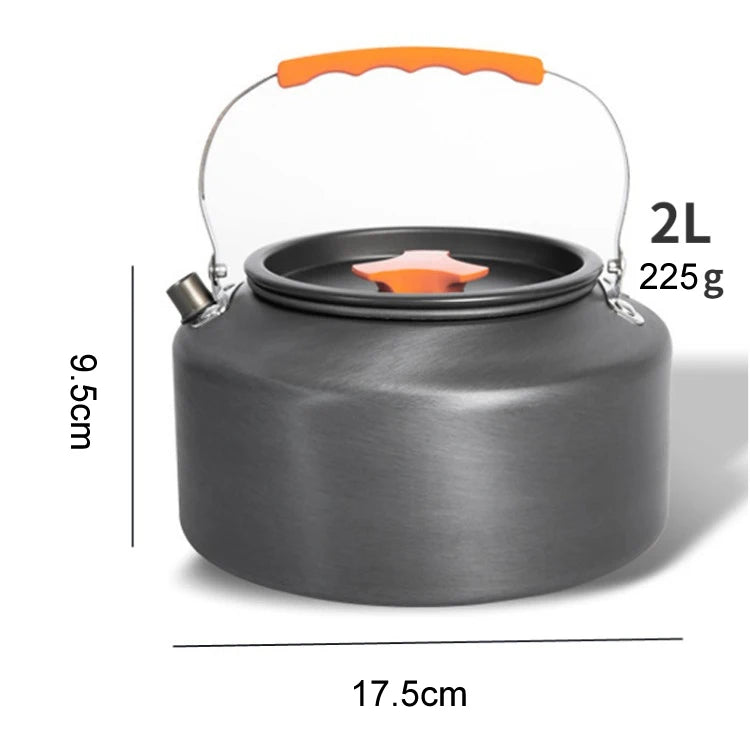 Portable Aluminum Camping Coffee & Tea Kettle Outdoor Cooking Pot