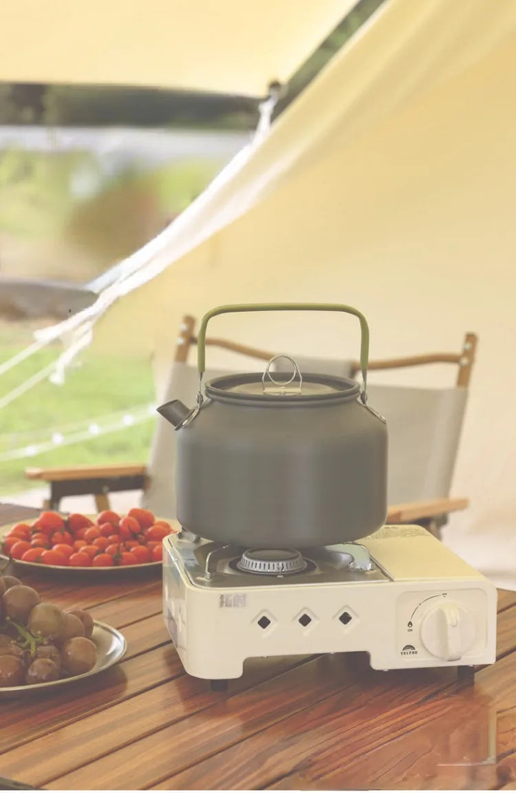 Portable Aluminum Camping Coffee & Tea Kettle Outdoor Cooking Pot