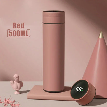 500ML Temperature Display Stainless Steel Smart Thermos Bottle