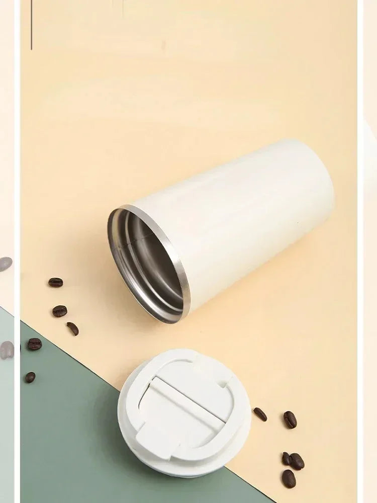 380/510ML Stainless Steel Travel Coffee Cup Leakproof Thermal Mug