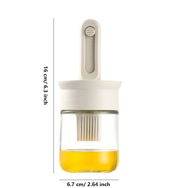 Oil Dispenser Bottle with Silicone Brush BPA-Free BBQ Cooking Set