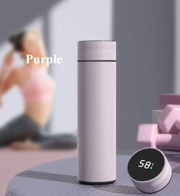 500ML Temperature Display Stainless Steel Smart Thermos Bottle