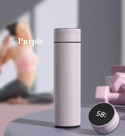 500ML Temperature Display Stainless Steel Smart Thermos Bottle