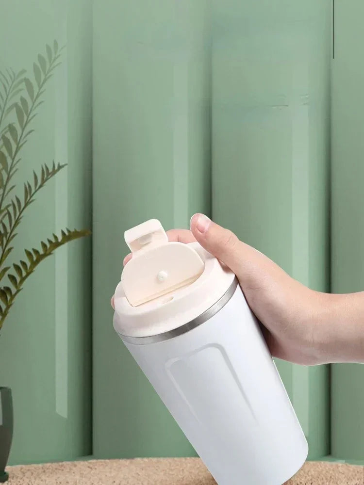 380/510ML Stainless Steel Travel Coffee Cup Leakproof Thermal Mug
