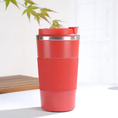 380/510ML Stainless Steel Coffee Cup Non-Slip Travel Thermal Mug