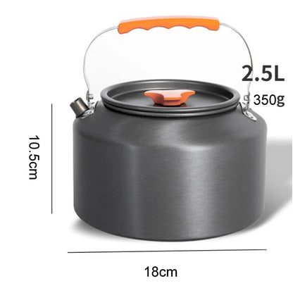 Portable Aluminum Camping Coffee & Tea Kettle Outdoor Cooking Pot
