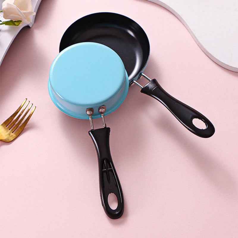 12CM Mini Frying Pan Stainless Steel Non Stick Egg Breakfast Pan