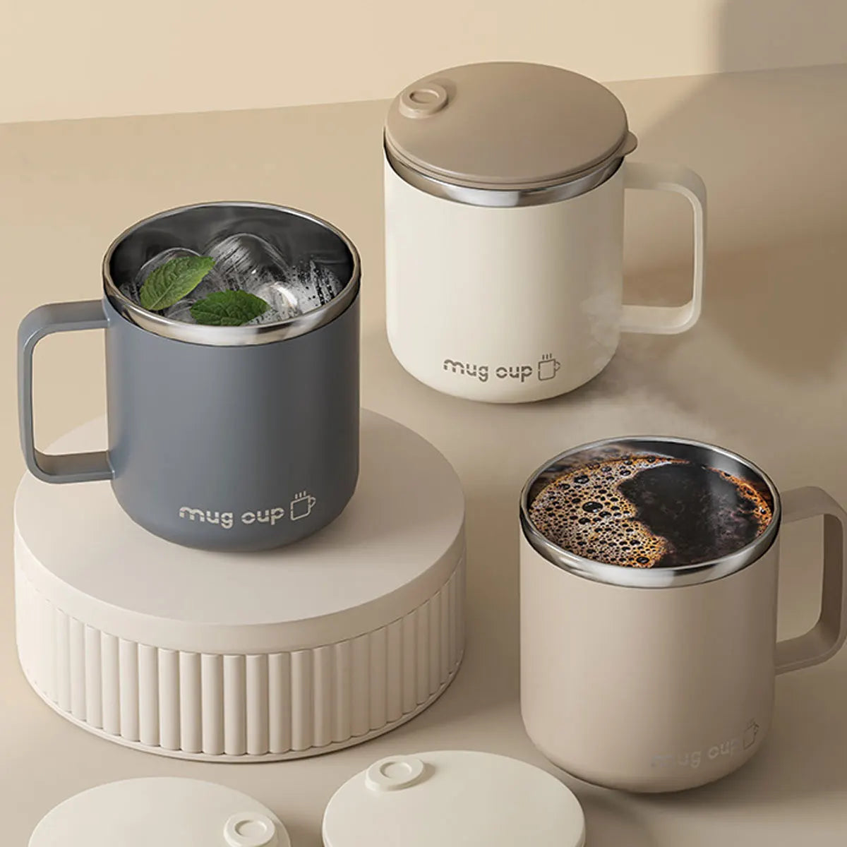 400ML Insulated Coffee Mug 304 Stainless Steel Double Wall Cup