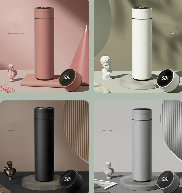 500ML Temperature Display Stainless Steel Smart Thermos Bottle