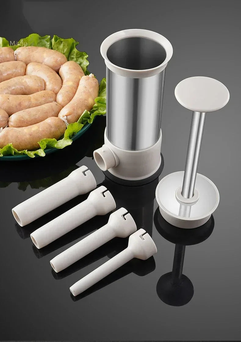Stainless Steel Sausage Maker Meat Stuffer Homemade Sausage Tool