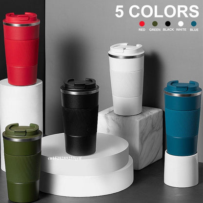 380/510ML Stainless Steel Coffee Cup Non-Slip Travel Thermal Mug