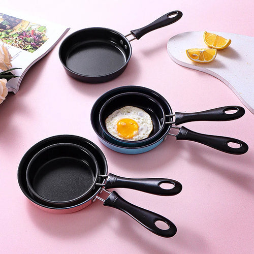 12CM Mini Frying Pan Stainless Steel Non Stick Egg Breakfast Pan
