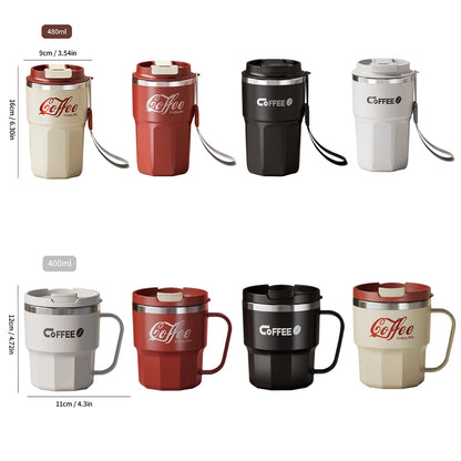 304 Stainless Steel Thermal Bottle 400/480ML Insulated Coffee Mug
