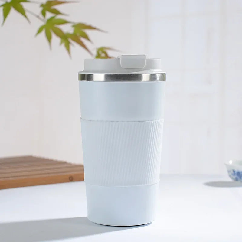 380/510ML Stainless Steel Coffee Cup Non-Slip Travel Thermal Mug