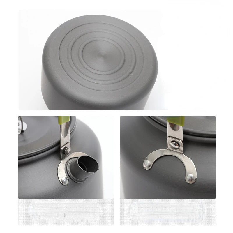 Portable Aluminum Camping Coffee & Tea Kettle Outdoor Cooking Pot
