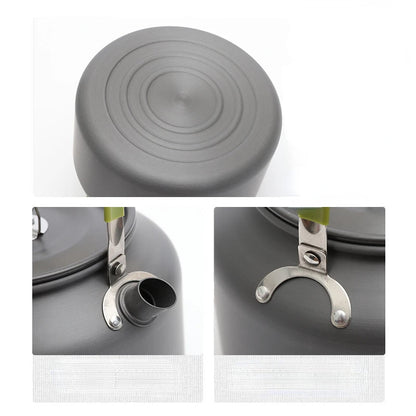 Portable Aluminum Camping Coffee & Tea Kettle Outdoor Cooking Pot