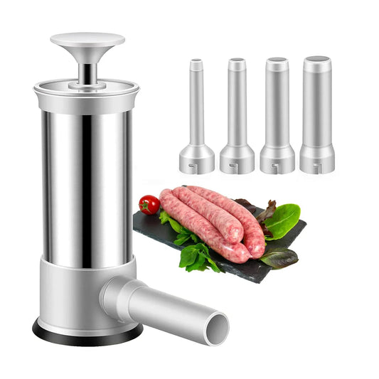 Stainless Steel Sausage Maker Meat Stuffer Homemade Sausage Tool