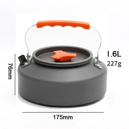 Portable Aluminum Camping Coffee & Tea Kettle Outdoor Cooking Pot