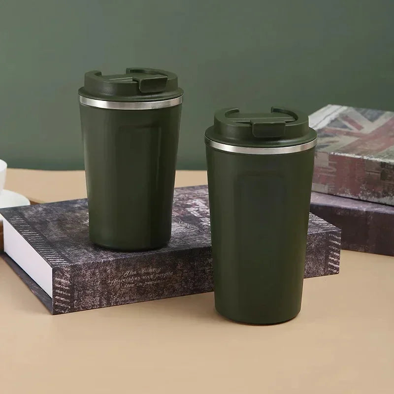 380/510ML Stainless Steel Travel Coffee Cup Leakproof Thermal Mug