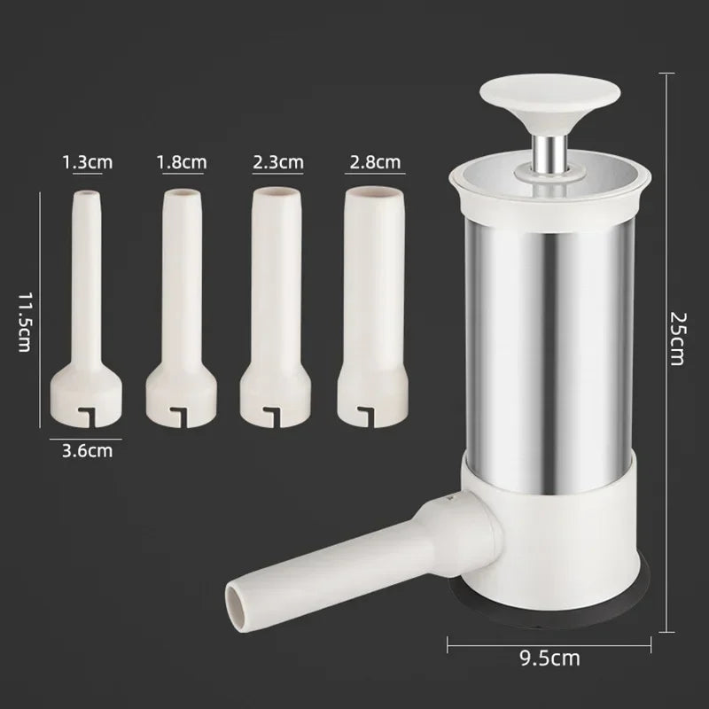 Stainless Steel Sausage Maker Meat Stuffer Homemade Sausage Tool