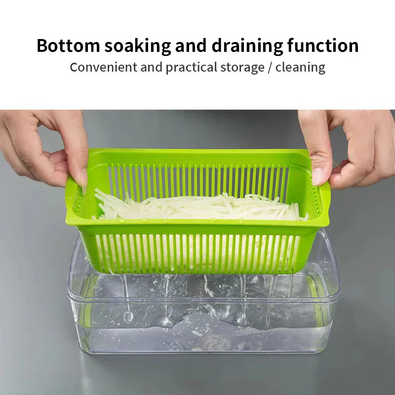 12 in 1 Multifunctional Vegetable Slicer Cutter with Basket Chopper