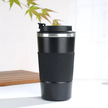 380/510ML Stainless Steel Coffee Cup Non-Slip Travel Thermal Mug