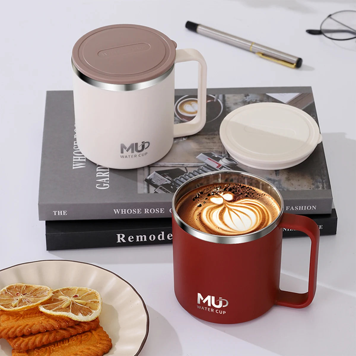 400ML Insulated Coffee Mug 304 Stainless Steel Double Wall Cup