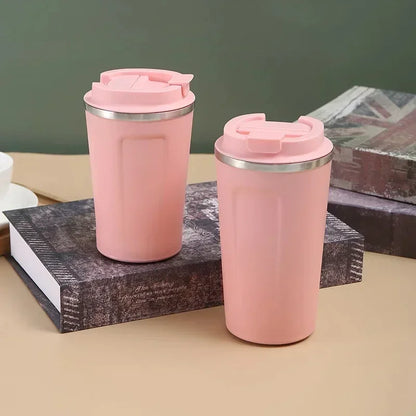 380/510ML Stainless Steel Travel Coffee Cup Leakproof Thermal Mug