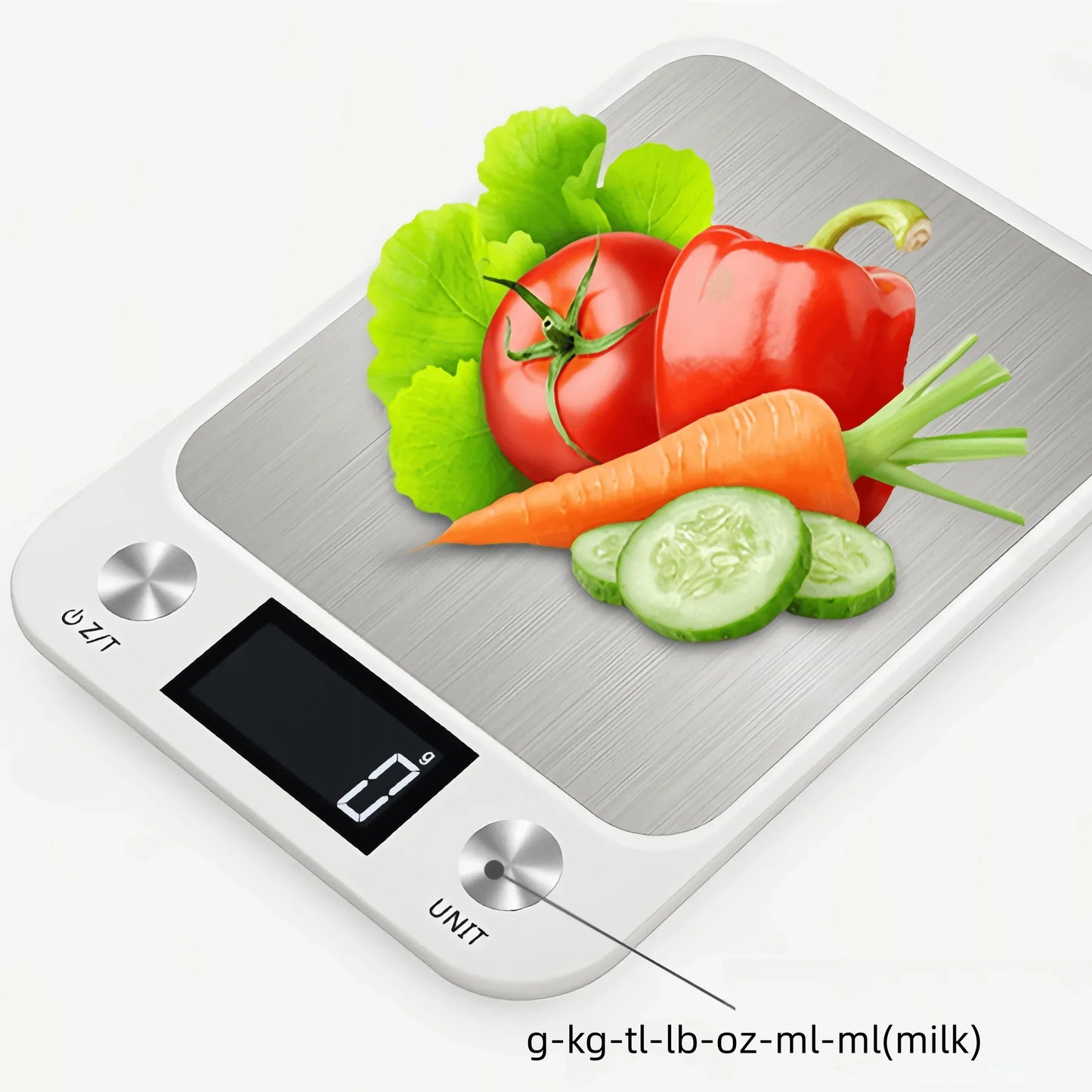 Digital Display Stainless Steel Kitchen Scale