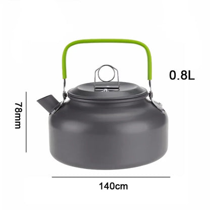 Portable Aluminum Camping Coffee & Tea Kettle Outdoor Cooking Pot