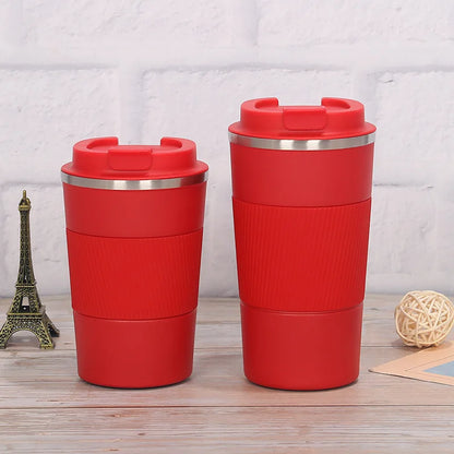 380/510ML Stainless Steel Coffee Cup Non-Slip Travel Thermal Mug