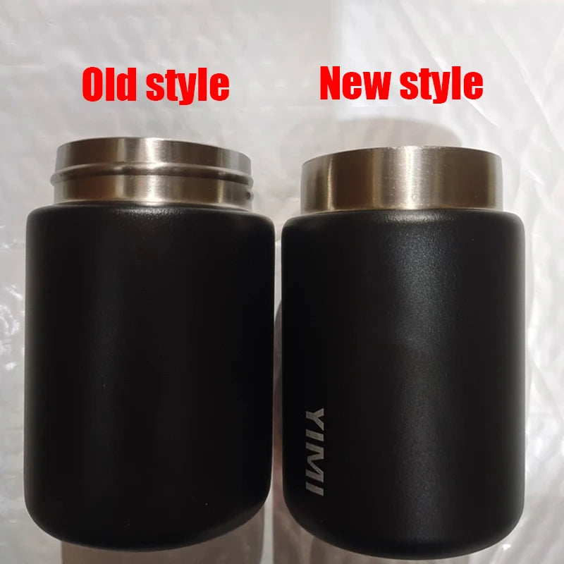 Two black insulated containers labeled 'Old style' and 'New style' on a white background.